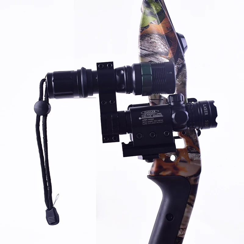 Стрельба из лука мини ЧПУ лук прицеливания рамки Красная точка лазерный светоотражающий прицел направляющая кронштейн все композитный лук охотничьи крепления