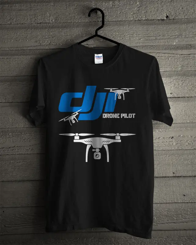Новинка Мужская черная футболка DJI PANTHOM 4 DRONE PILOT MAVIC летняя Стильная мужская в
