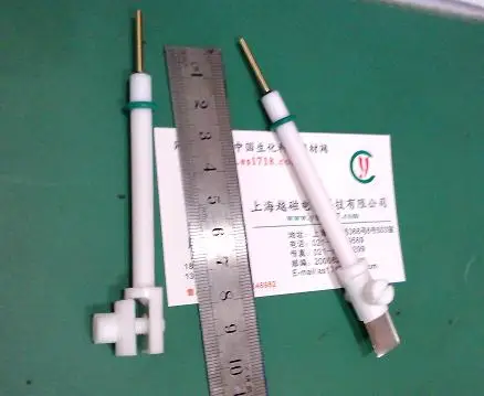 

JJ110 with built-in fixed platinum plate electrode clamp drilling conductivity corrosion resistant PTFE platinum sheet containin