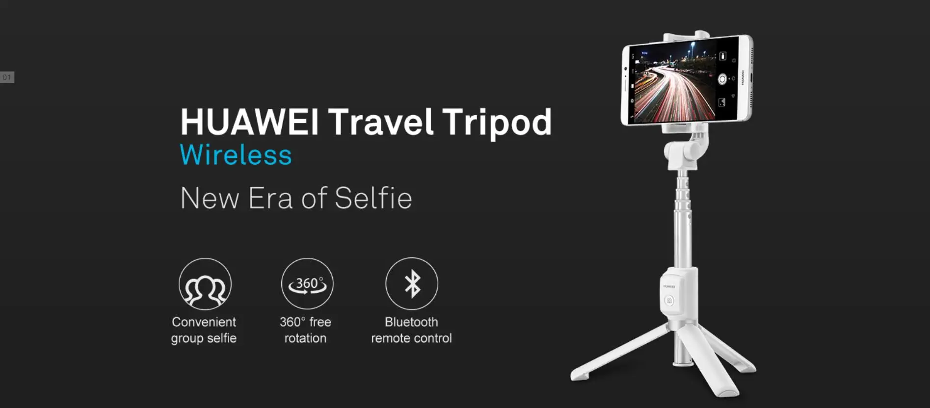 HUAWEI Bluetooth дорожный штатив(беспроводной) селфи палка штатив комбинированный на 360 градусов свободное вращение легкий и портативный