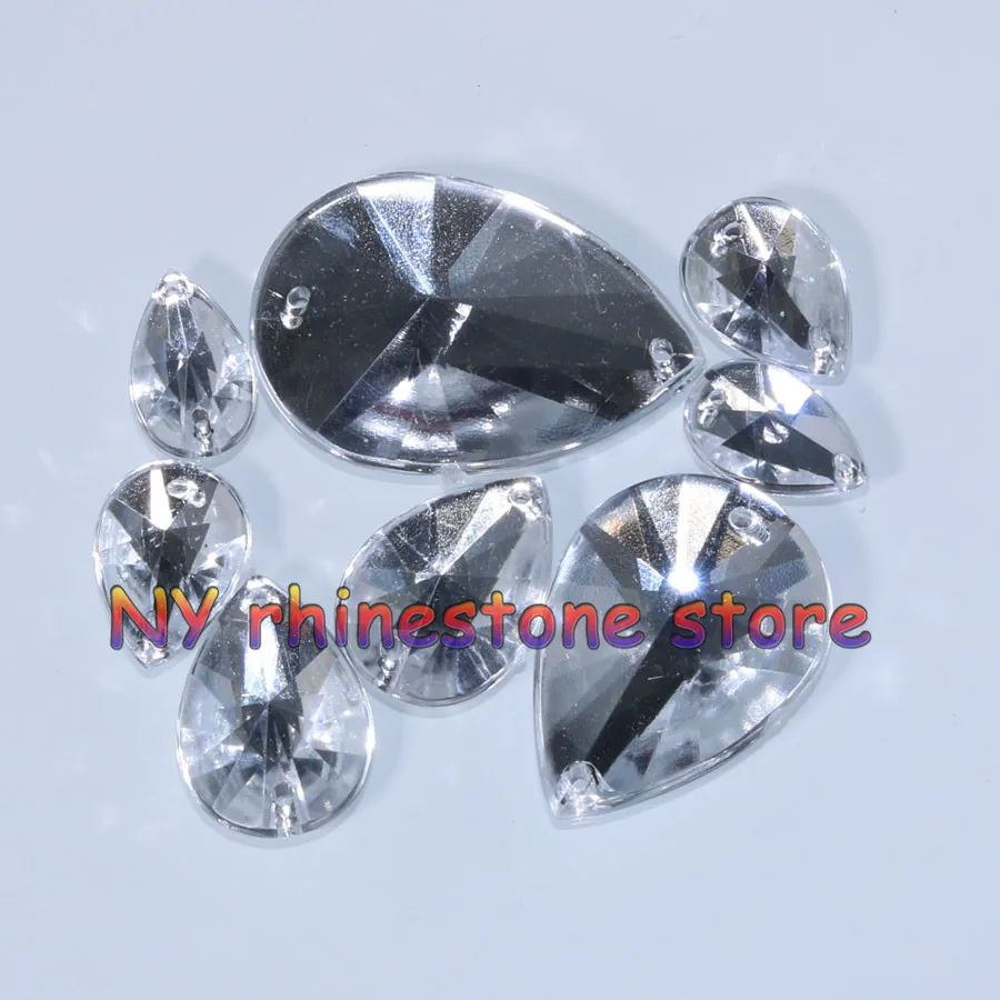 Сделай сам много размеров 50 штук/пакет прозрачный капли воды спутниковый шпиль