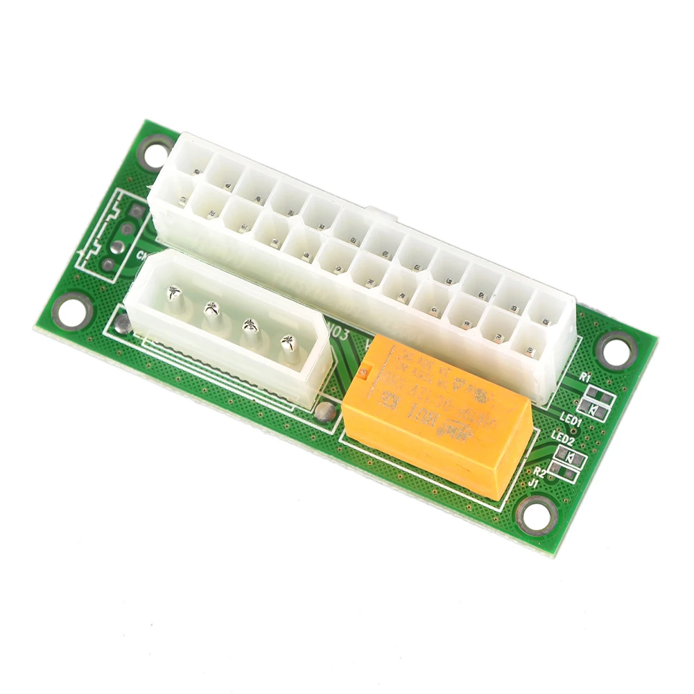 2 шт. ATX 24Pin к Molex 4Pin Dual PSU источник питания синхронизация стартер удлинитель Кабель
