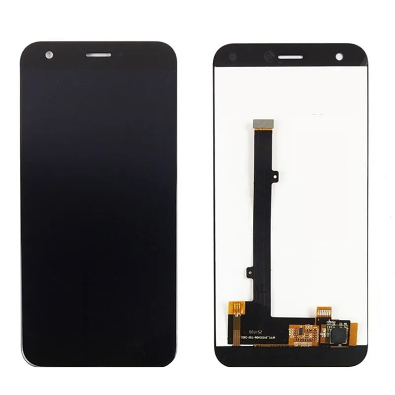 Для zte Z10 Полный ЖК-дисплей+ кодирующий преобразователь сенсорного экрана в сборе запасные части для zte A512 Мобильный телефон lcd 5," черный/белый