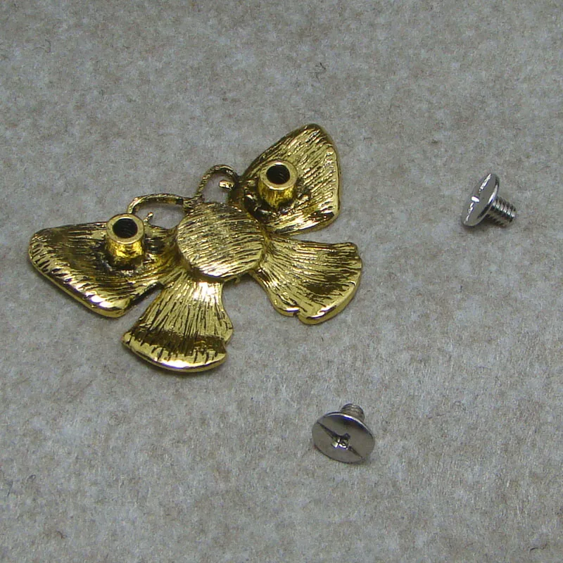 Эмалированная Лайма антикварная золотая металлическая бабочка женская обувь