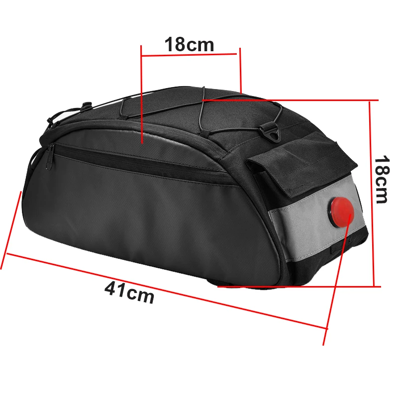 

New Bicycle Bag Shockproof Bike Saddle Bag with Rear Light Cycling Rear Seat Shoulder Bag With Tail Light MTB Bike Accessories