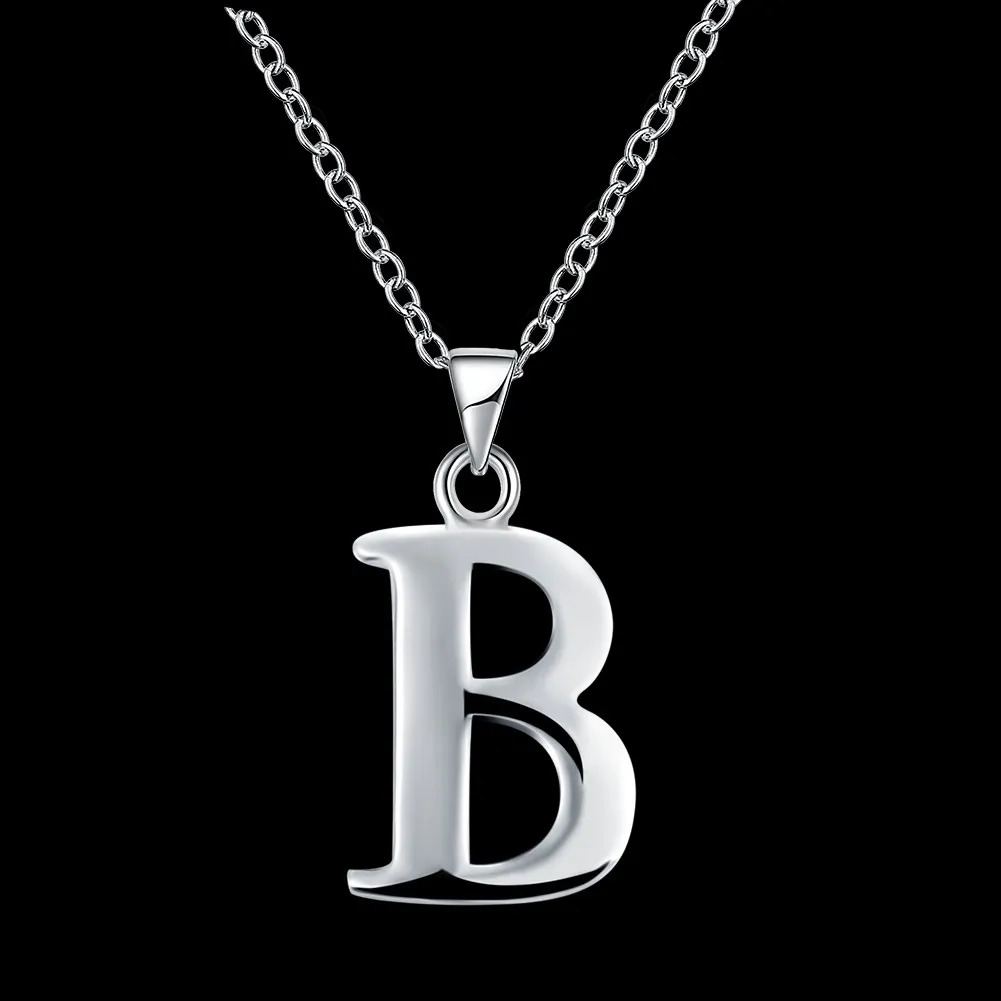KITEAL новая распродажа серебряный цвет кулон для мужчин и женщин B G N O S W X Y Z
