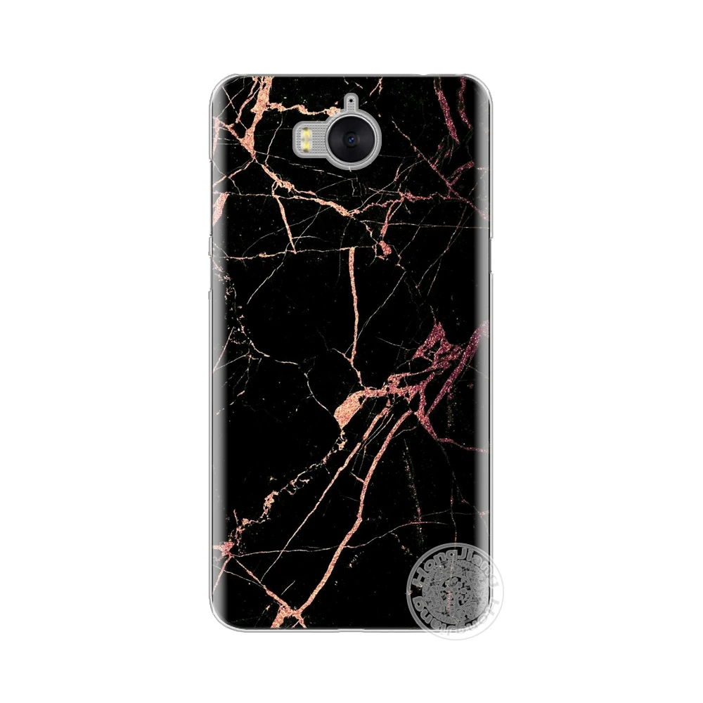 HAMEINUO золотистый синий черный мраморный коллаж чехол для huawei honor 3C 4A 4X 4C 5X 6 7 8 Y6 Y5 Y3 Y7