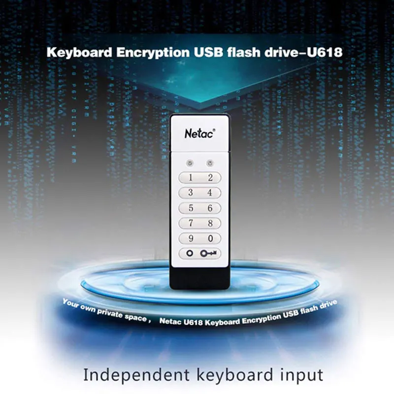 Netac клавиатура зашифрованный USB флэш-накопитель 16 ГБ 32 ГБ 64 Гб USB2.0 аппаратный компактный накопитель с шифрованием U618 U-SAFE карта памяти U диск 32G