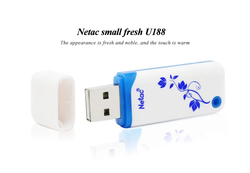 USB флеш-накопитель Netac U188 32 ГБ высокоскоростной USB 2,0 компактный флеш-накопитель 64 Гб флешка