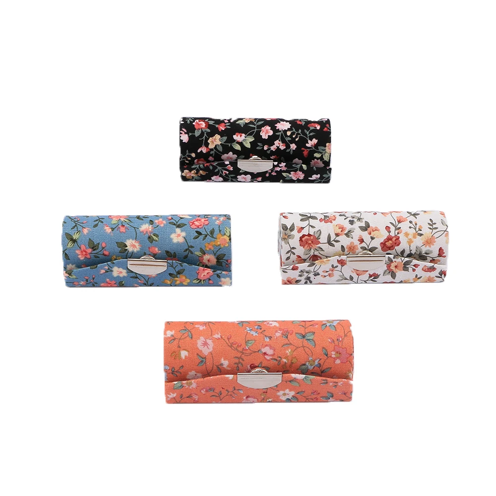 1 шт. Высокое качество цветок ткань хлопок Материал косметички Модные Печатные