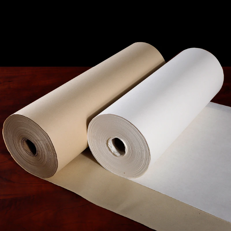 100 м прокрутка Papel Arroz полу-сырая бумага для каллиграфии написание китайской сырой