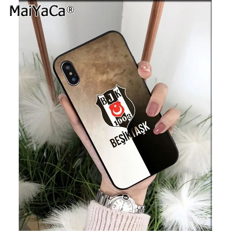 MaiYaCa индейка Besiktas Футбол ТПУ мягкий высококачественный чехол для телефона для Apple iPhone 8 7 6 6S Plus X XS MAX 5 5S SE XR чехол