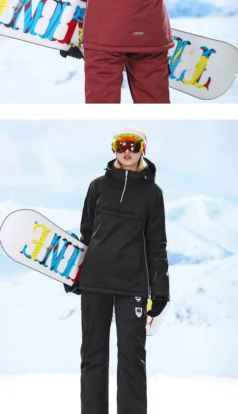High Experience Man and woman ski suitJackets Warm Suits Windbreaker Snow Clothing mountain Skiing Jacket And Pant Ski Jacket