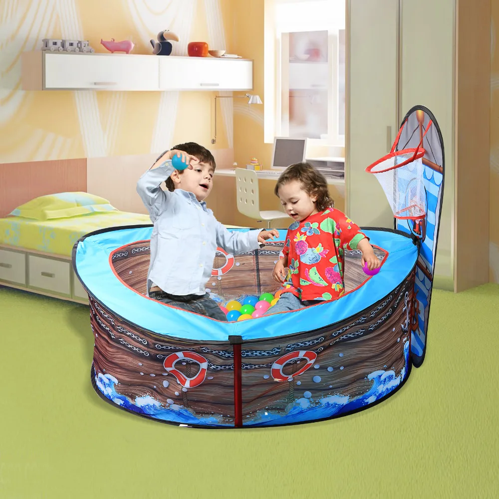 Большая палатка игрушечная Playhouse крытый и открытый сад Складная Pop Up астронавт в космосе играют палатка для детей