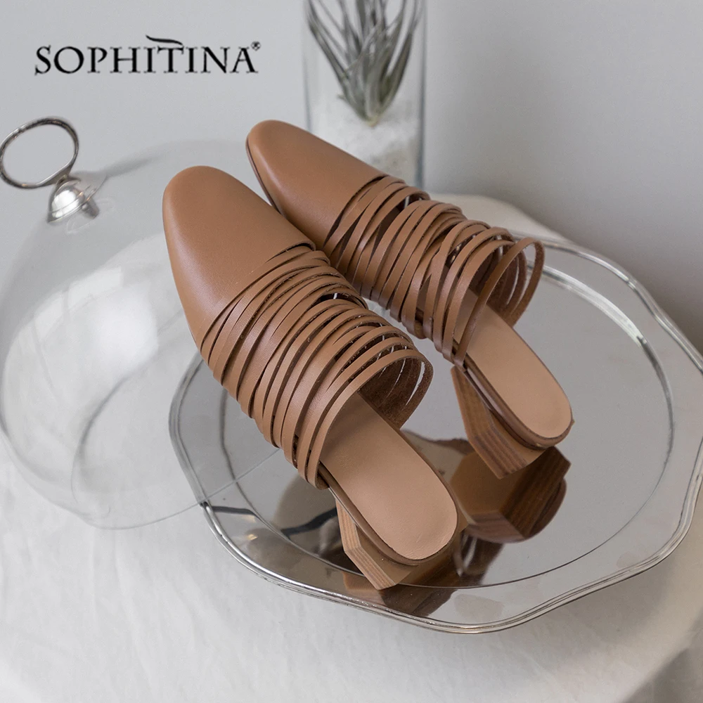 SOPHITINA/Высококачественная женская обувь на плоской подошве украшение бахромой