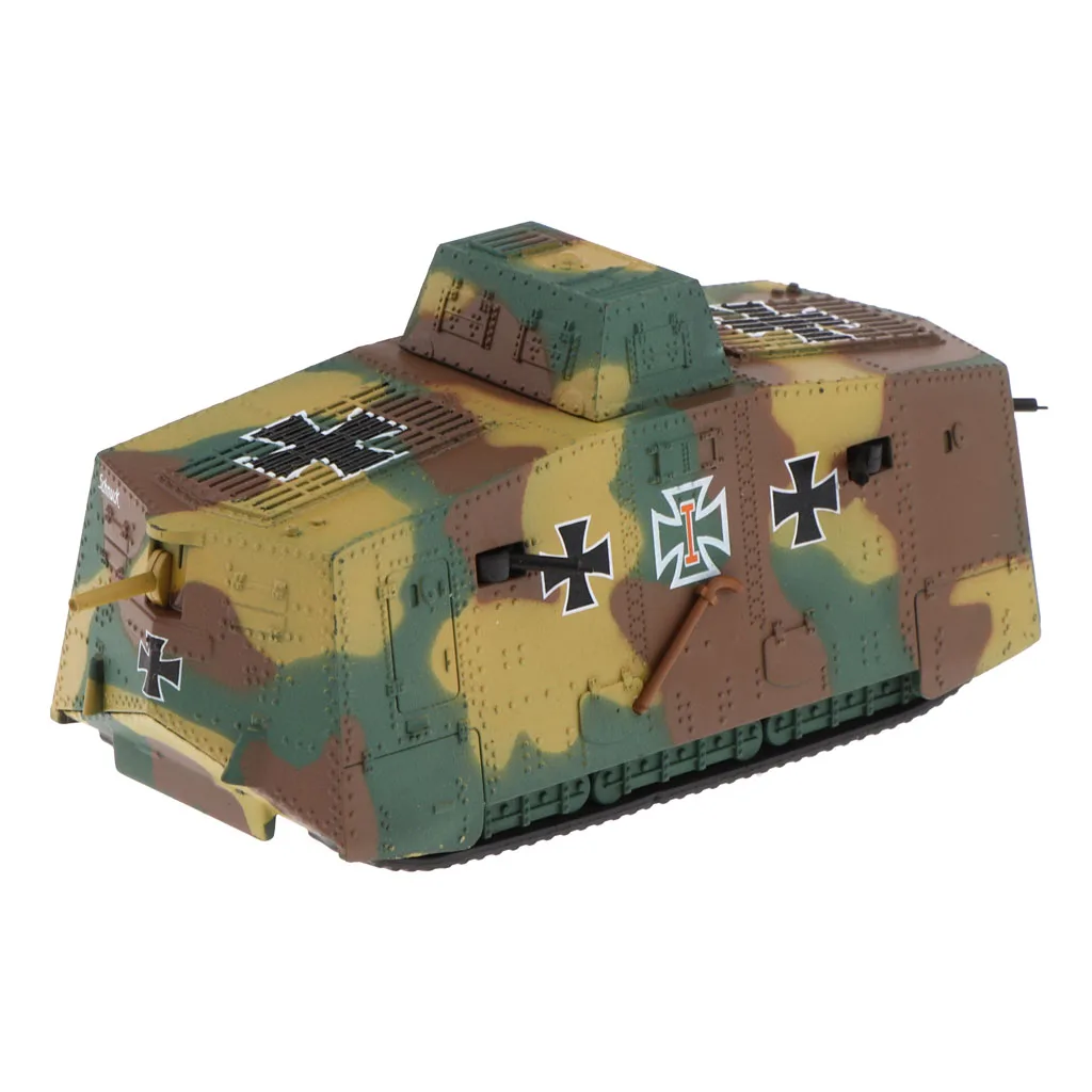1: 72 немецкий A7V основной боевой танк тяжелая модель Panzer армейская модель бронированного автомобиля коллекционные вещи игровой набор домашний декор камуфляж