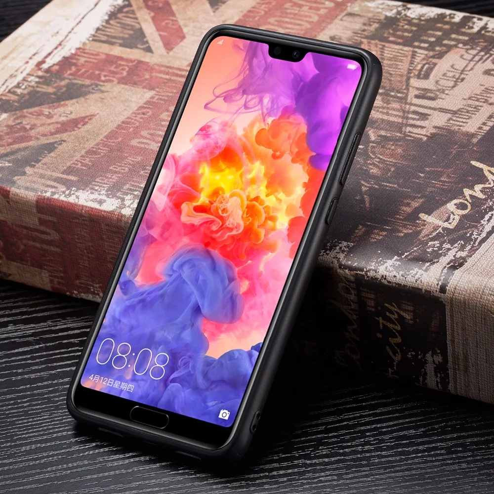 Тонкий роскошный PU кожаный чехол для Huawei p20 Pro Чехол тонкий жесткий lite |