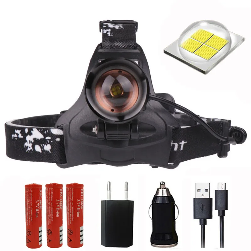 Litwod Z30 CREE XLamp XHP70 светодиодный налобный фонарь, мощный налобный фонарь, зум-объектив, 18650 перезаряжаемый аккумулятор, Головной фонарь, фонарь - Испускаемый цвет: Package D
