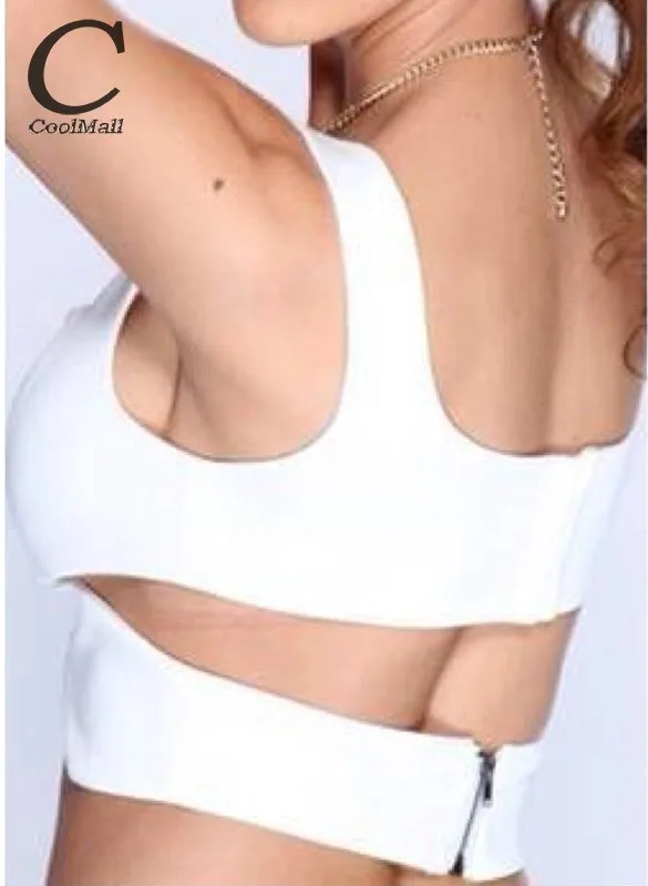 Hot Sale Womens Sexy Padded Bra Crop Tops Casual Vest Cross Strap Bustier Beach Tank Camisole Plus Size White Black 38 | Женская одежда