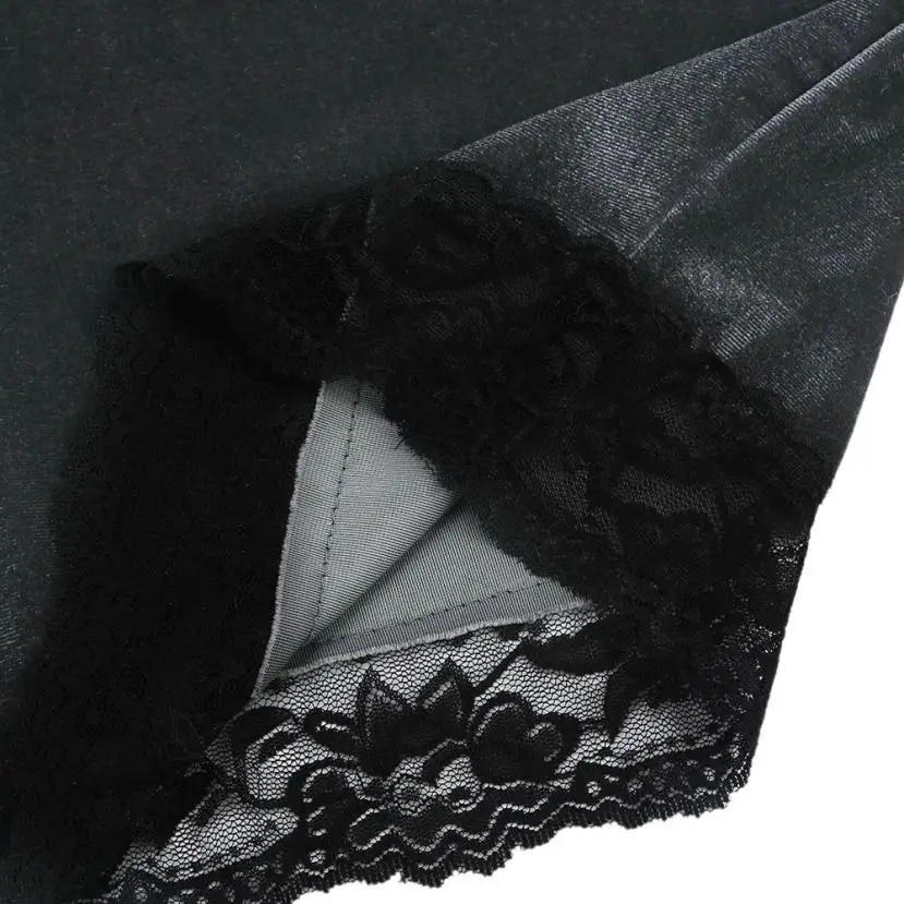 

2019 hot Velvet Lace vestidos Women Sleeveless Velvet Slim Dress Stretch Bodycon Party Dress #20