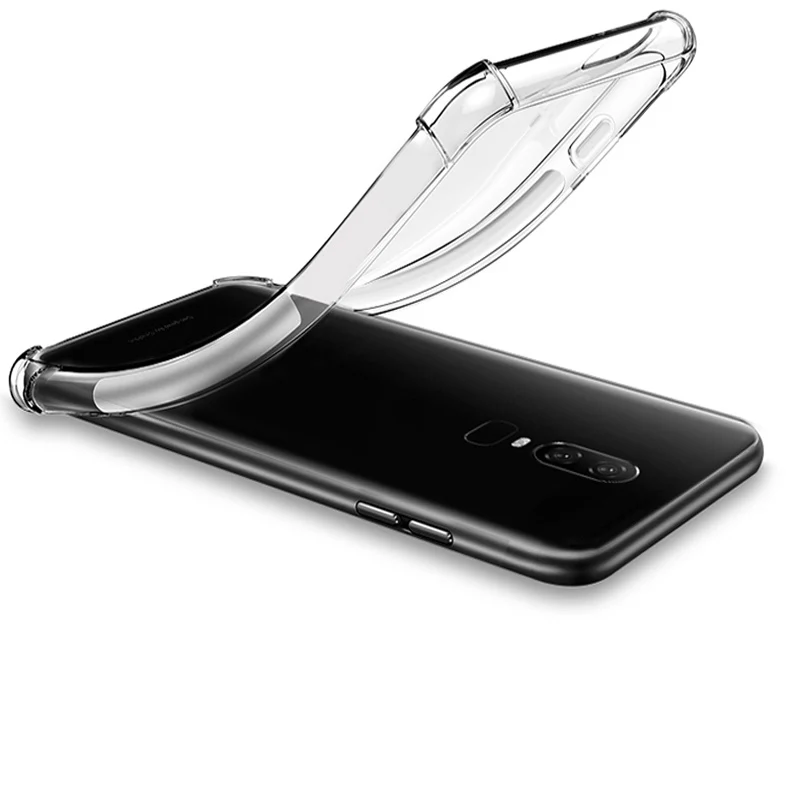 Роскошный противоударный чистый мягкий чехол кожаный Капа для Oneplus 6 чехлов