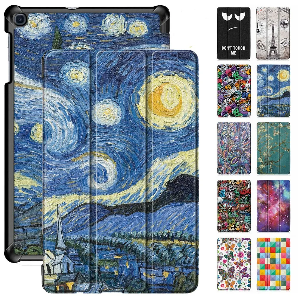 

Folding Folio Cover Case for Samsung Galaxy Tab A 2019 SM-T510 SM-T515 T510 T515 Smart case for Tab A 10.1''2019 tablet Funda