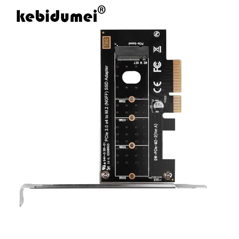 Kebidumei M.2 NVMe SSD NGFF к PCIE X4 адаптер M Key интерфейсная карта поддерживает PCI Express 3 0x4 2230 2280