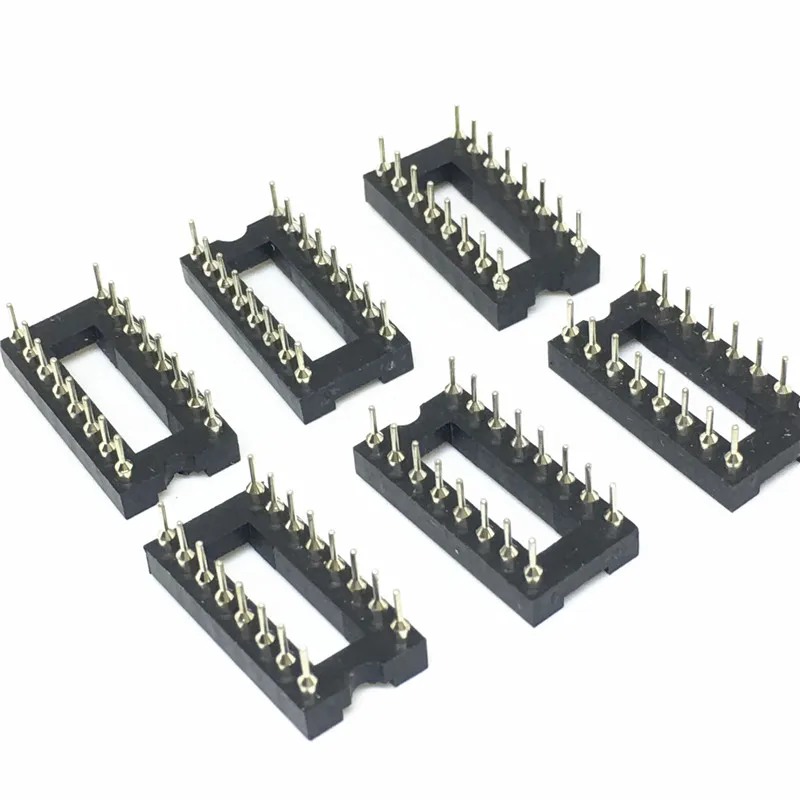(100 шт.) 16P IC DIP16 розетка с отверстием круглый штырь dip 16 ножное отверстие для