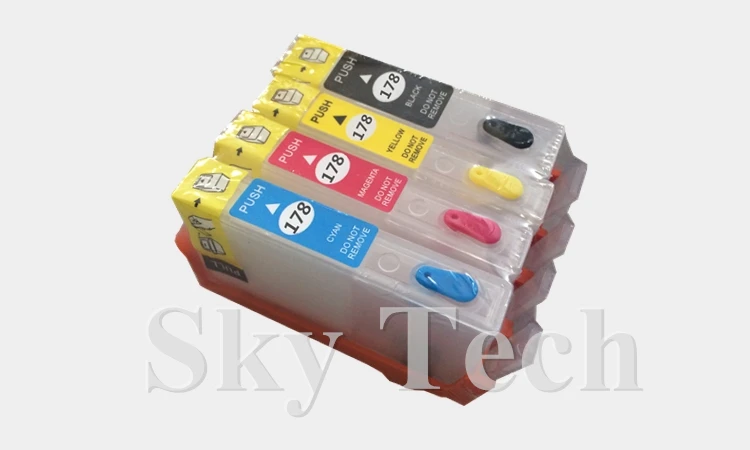 4PK пустой многоразовый картридж костюм для HP178XL HP 5520 4620 5510 6510 C5380 C6383 D5460 и т. Д. с