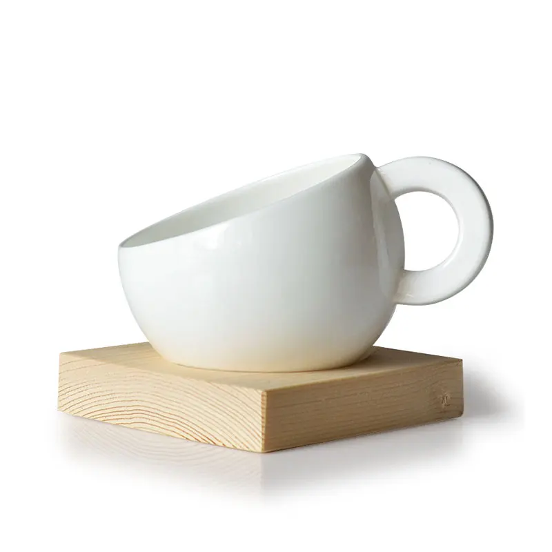 Китайская керамическая кофейная чашка простой набор чашек капучино корейская