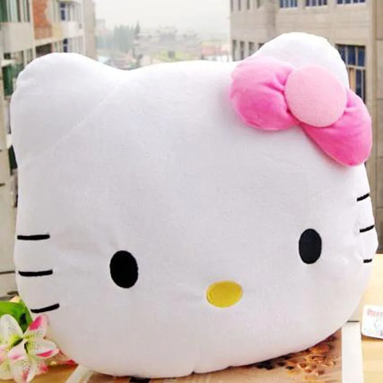 1 шт. милая кукла кошки розовая подушка для котенка Hello kitty мягкий котенок KT плюшевые игрушки кошачий лежак