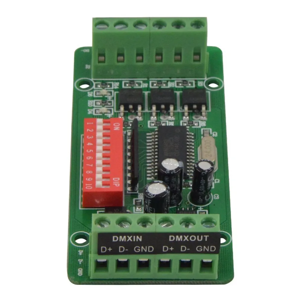 Светодиодный декодер Mokungit 3/30 каналов DMX 512 диммер для 5050 3528 RGB светодиодный