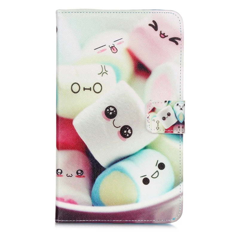 Цветной Чехол книжка из искусственной кожи с подставкой для Samsung Galaxy Tab 4 7 0 дюймов