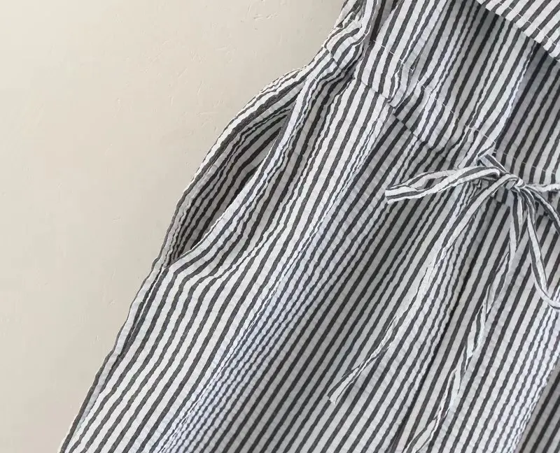 Fashion Women XL40-1366 European and American fashion wind striped strip pants | Женская одежда