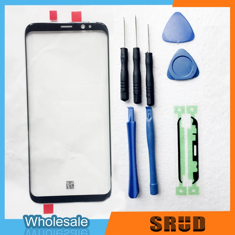 

5Pcs 100% Original Outer Glass For Samsung Galaxy S8 S9 S10 plus Note 8 9 10 Plus Touch Screen Repair With Free Frame Sticker