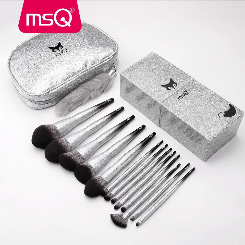 Набор кистей для макияжа MSQ 13 шт./лот кисть нанесения основы пудры теней век Кисть