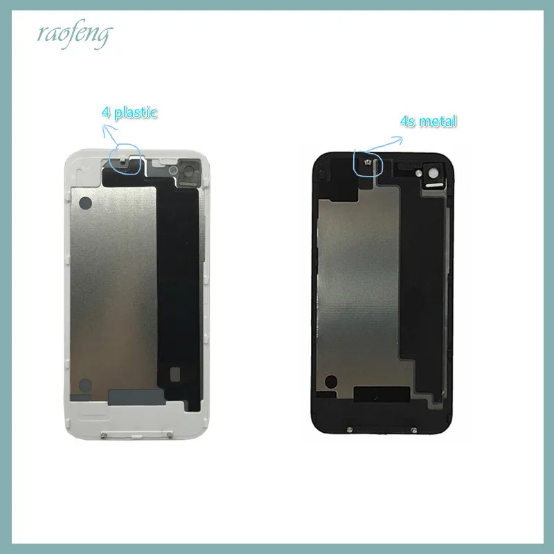 Raofeng Бесплатная доставка запасные части Новая задняя крышка для iphone 4 4G 4S корпус