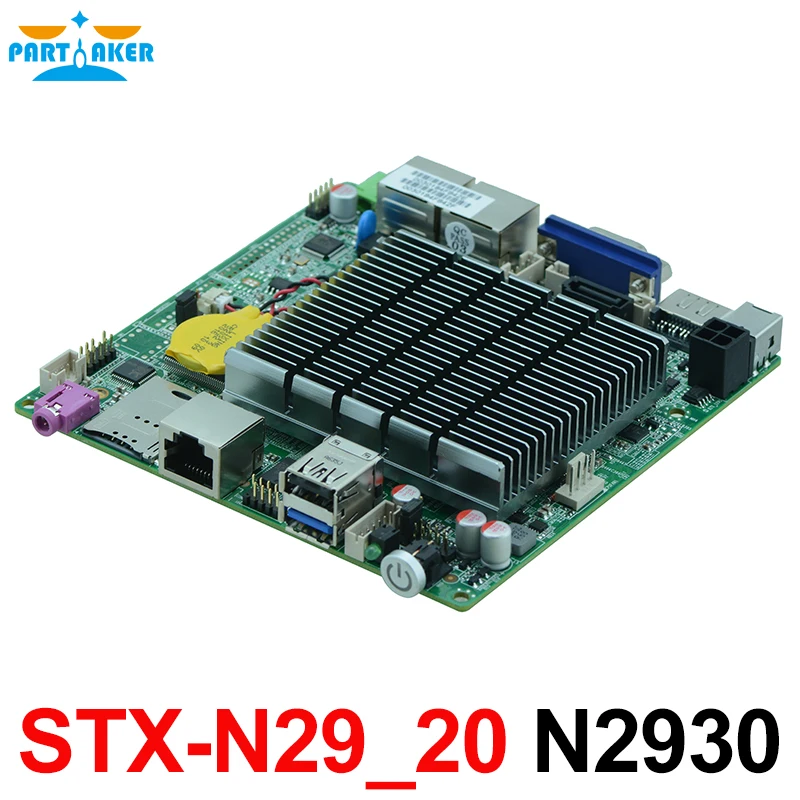 OEM Intel N2930 четырехъядерный Bay trail 12*12 материнская плата без вентилятора двойной lan