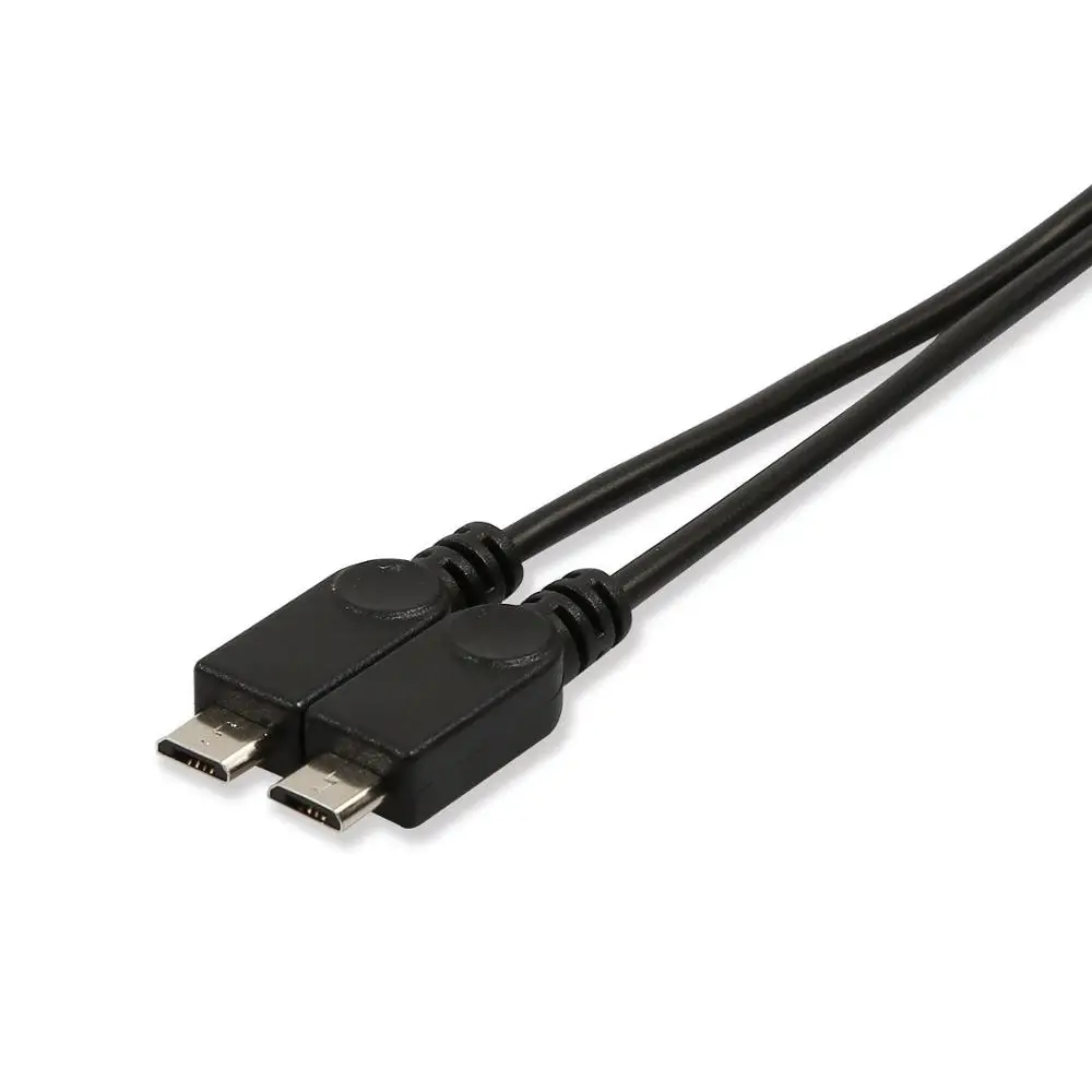 Electop Micro USB 2,0 мама к двойной 2 сплиттер папа-папа Y расширение данных Кабель зарядного устройства Шнур Micro USB Мужской для передачи данных