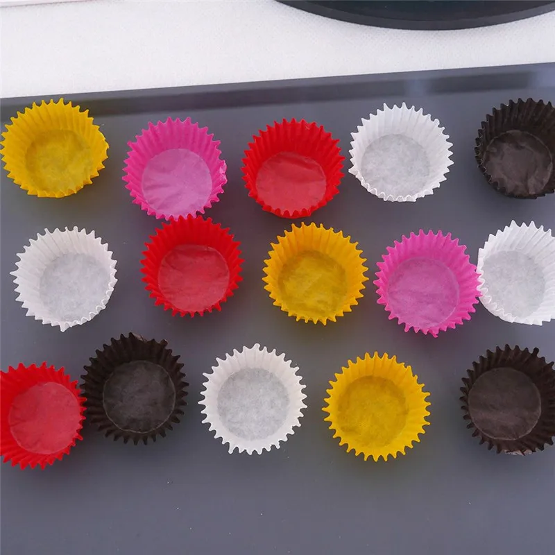 

LIMITOOLS 1000Pcs Mini Paper Cake Egg Tart Mold Baking Muffin Cake Cups Bakeware Pastry Tools for Chocolate Cupcake Wraps