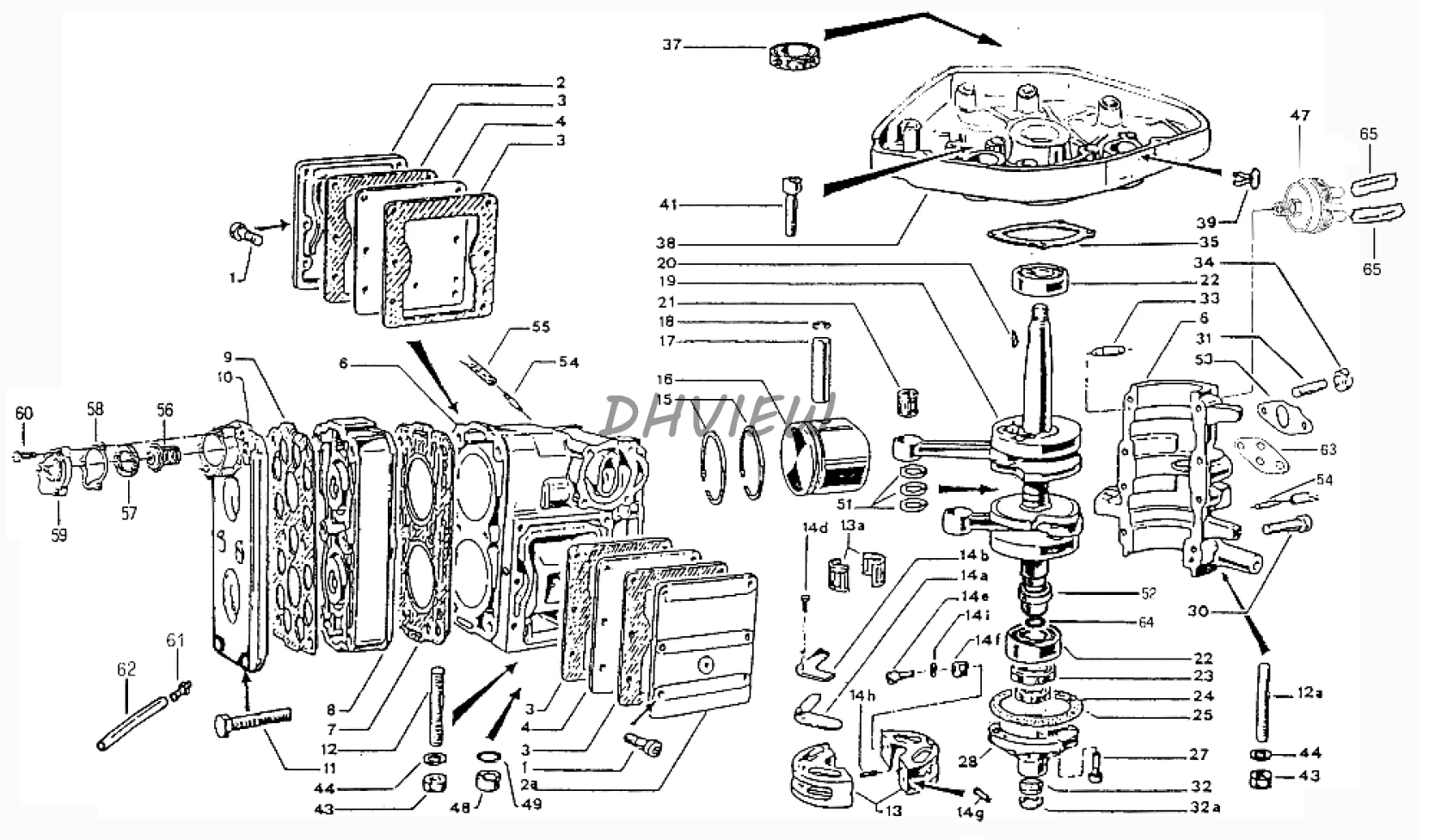 Запчасти для ZONGSHEN Selva 2 тактный 9.9HP 15HP подвесной мотор
