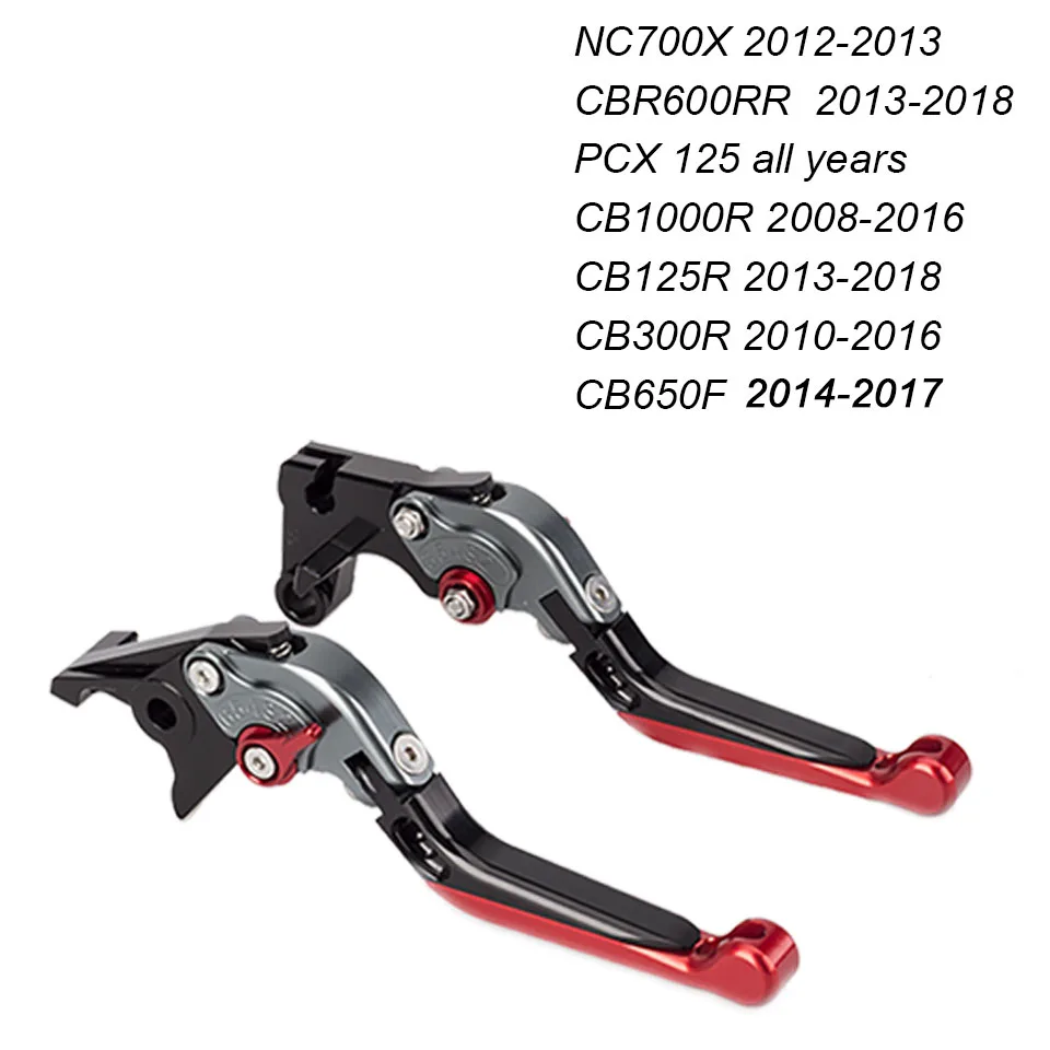 Motorcycle CNC Aluminum Alloy Adjustable Folding Extendable Brake Clutch Levers For CB1000R CB300R CB125R CB650F PCX125 NC700X | Автомобили