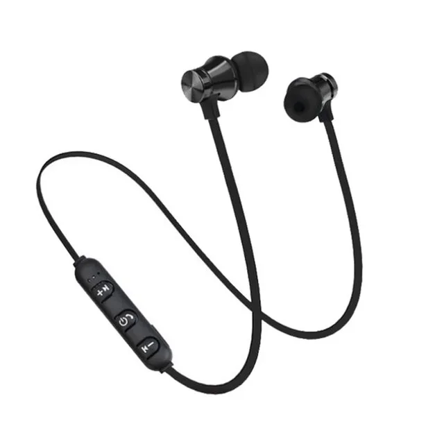 Black Спортивные Bluetooth наушники, беспроводные наушники, Bluetooth наушники для бега, стерео наушники с супер басами, наушники с защитой от пота, с микрофоном, гарнитура - Цвет: Black