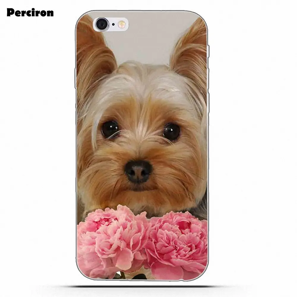as picture Perciron йоркширского терьера собака, щенок, домашние животные для Galaxy Alpha Core Note 2 3 4 S2 A10 A20 A20E A30 A40 A50 A60 A70 M10 M20 M30 - Цвет: as picture