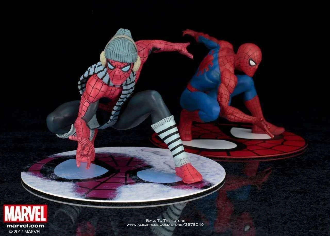 

Disney Marvel spider winter dress Homecoming 15cm Action Figure Anime Mini Decoration PVC Collection Figurine Toy model gift
