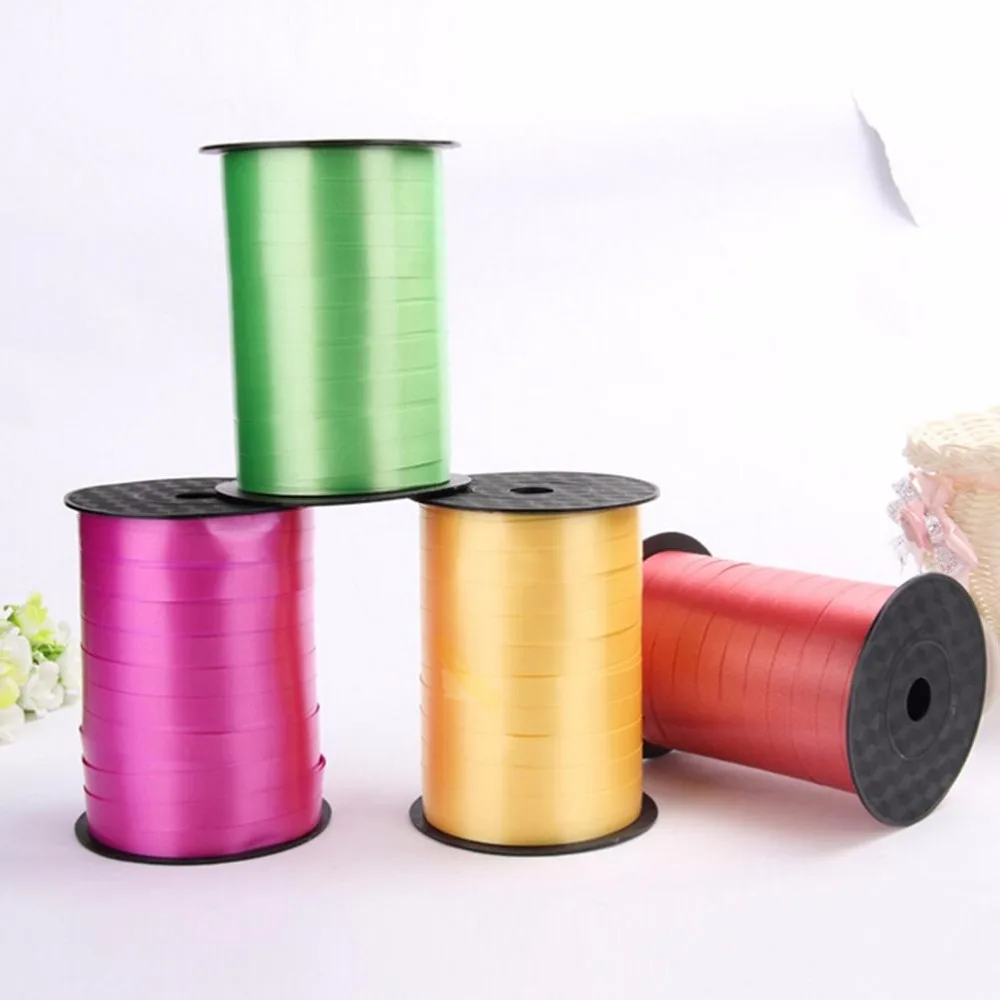 250 ярдов 5 мм воздушный шар лента рулон DIY подарки ремесла Фольга для завивки