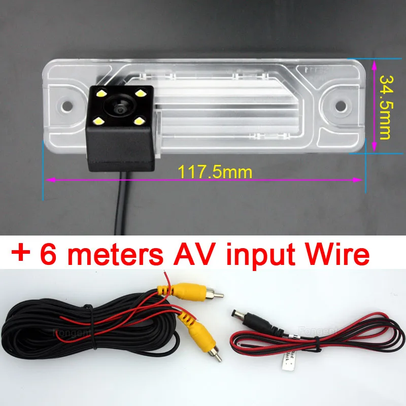 wired Для Renault Koleos 2009 2010 2011 2012 2013, беспроводная камера заднего вида, gps DVD, видео камера, парковочный монитор - Название цвета: wired