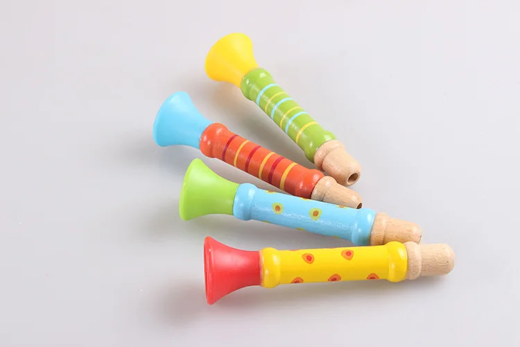 Высококачественный детский деревянный игрушечный рожок с капюшоном