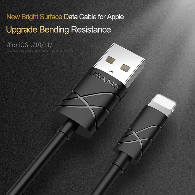 USAMS USB кабель для iPhone type C Usb зарядное устройство зарядная Зарядка Micro Android кабели