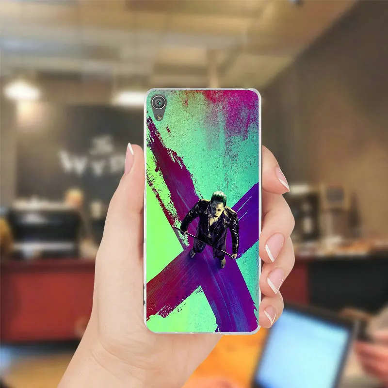 Джокер Джаред Лето Прозрачный чехол для sony Xperia Z Z1 Z2 Z3 Z4 Z5 компактный M2 M4 M5 T3 XA E3 E5 c4